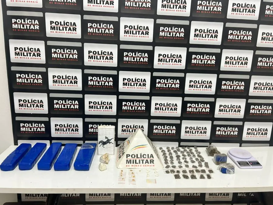 Jovem é preso por tráfico de drogas em São João Nepomuceno com grande quantidade de entorpecentes