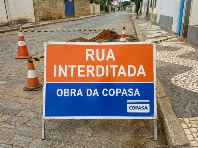 Rua Daniel Sarmento terá interdição temporária para obras na rede de água neste fim de semana